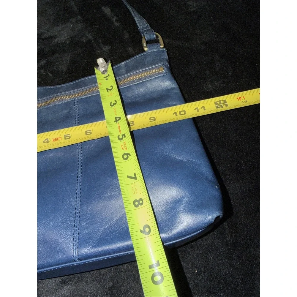 Hobo International Blue Leather Crossbody Purse Adjustable Strap Shoulder Bag